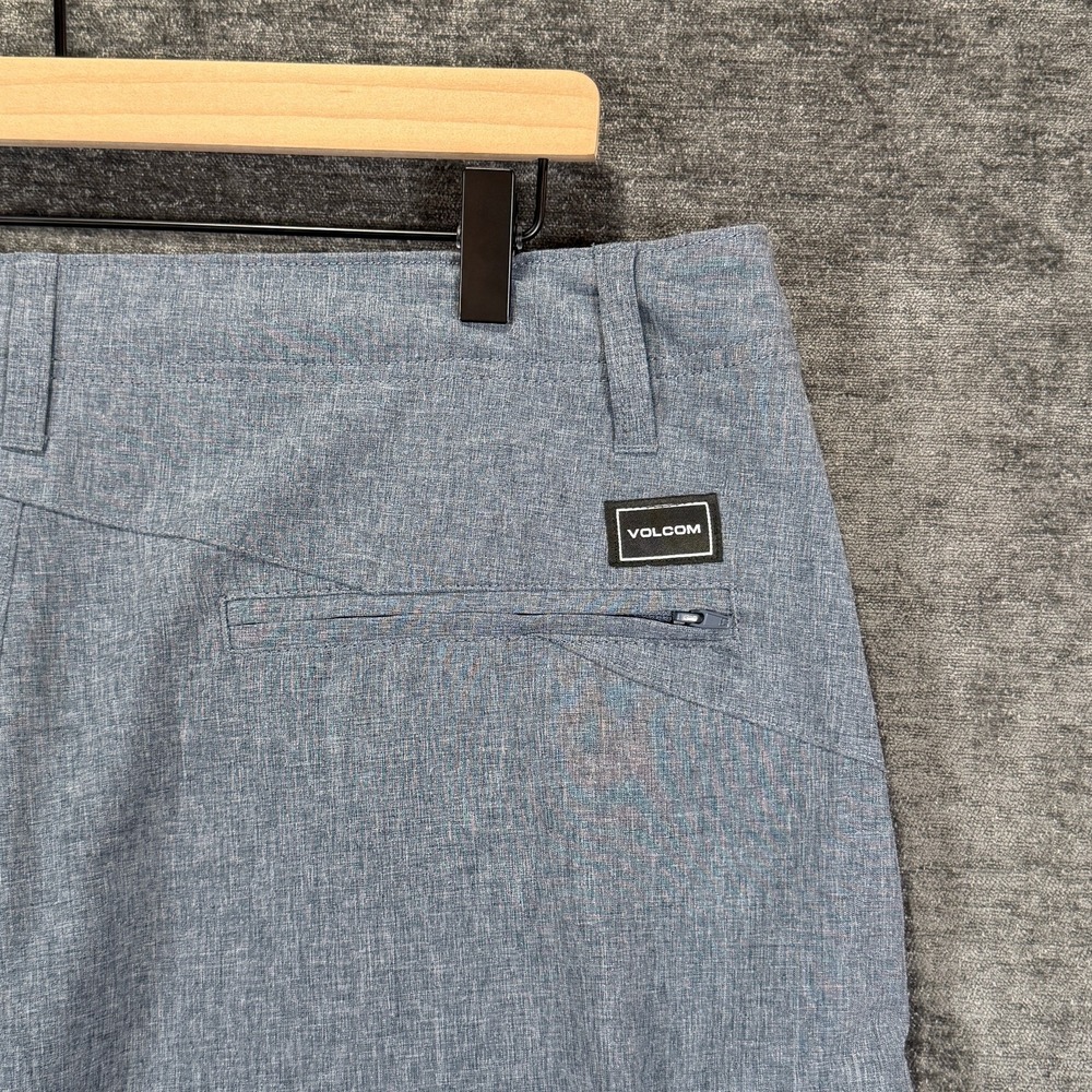 Volcom Kerosene Shorts Mens 36 Hybrid Chino Navy 21 Inch Inseam - Picture 9 of 9
